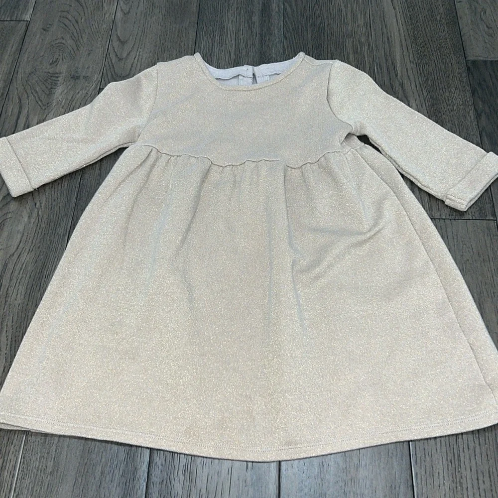 Old Navy three-quarter length sleeve baby doll like sparkle sweaterdress